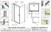 Radaway Nes 8 Black Kdj II kabina 100x80cm lewa czarny mat/szkło przejrzyste 10086100-54-01L/10089080-01-01
